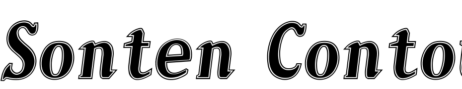 Sonten Contour Italic Schrift Herunterladen Kostenlos