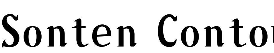 Sonten Contour Inner Schrift Herunterladen Kostenlos