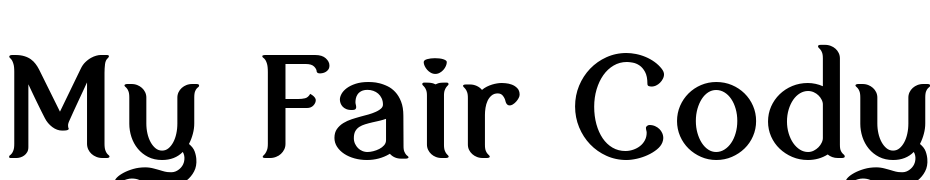 My Fair Cody Scarica Caratteri Gratis