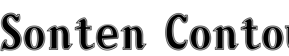 Sonten Contour Font Download Free
