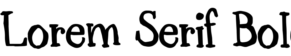 Lorem Serif Bold Polices Telecharger