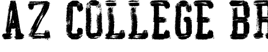 AZ College Brushed Font Download Free