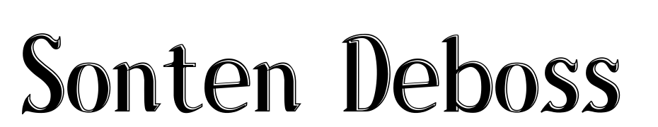 Sonten Deboss Font Download Free