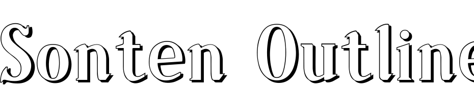 Sonten Outline Fuente Descargar Gratis