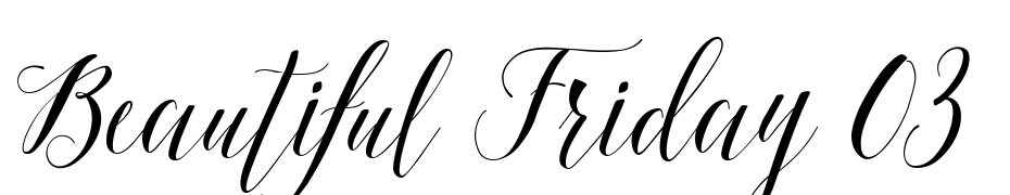 Beautiful Friday 03 Font Download Free