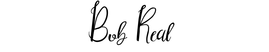 Bob Real Schrift Herunterladen Kostenlos