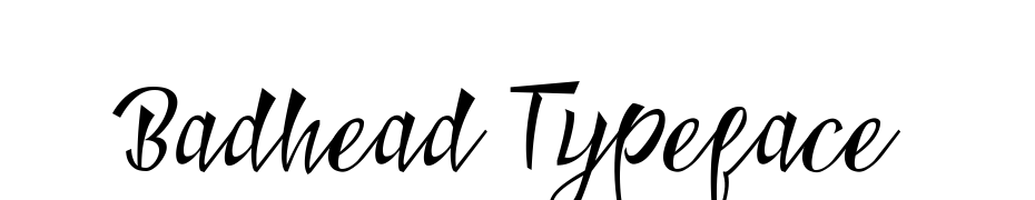 Badhead Typeface Font Download Free