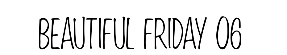 Beautiful Friday 06 Font Download Free