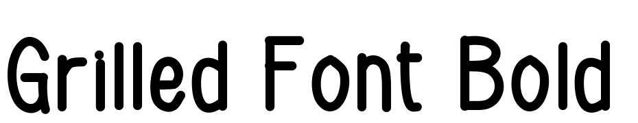 Grilled Font Bold Font Download Free