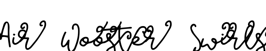 Air Wooster Swirls Font Download Free