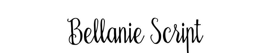 Bellanie Script Polices Telecharger