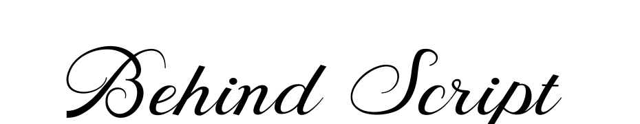 Behind Script Font Download Free