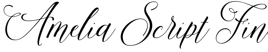 Amelia Script Fine Version Yazı tipi ücretsiz indir