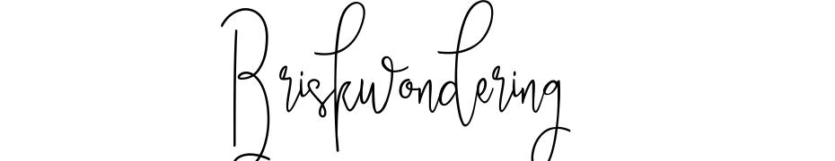 Briskwondering Font Download Free