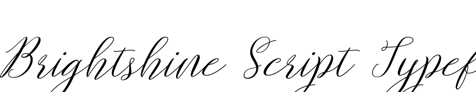 Brightshine Script Typeface Regular Fuente Descargar Gratis