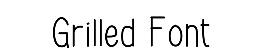 Grilled Font Schrift Herunterladen Kostenlos