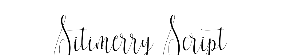 Sitimerry Script Yazı tipi ücretsiz indir