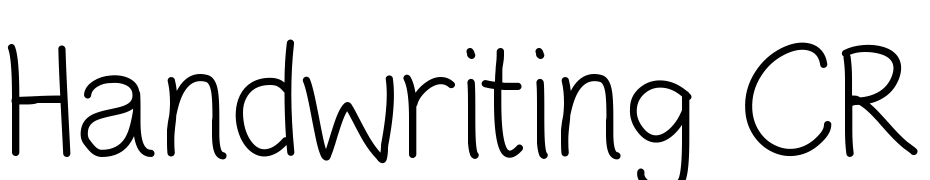 Handwriting CR Font Download Free