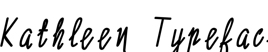 Kathleen Typeface Italic Schrift Herunterladen Kostenlos