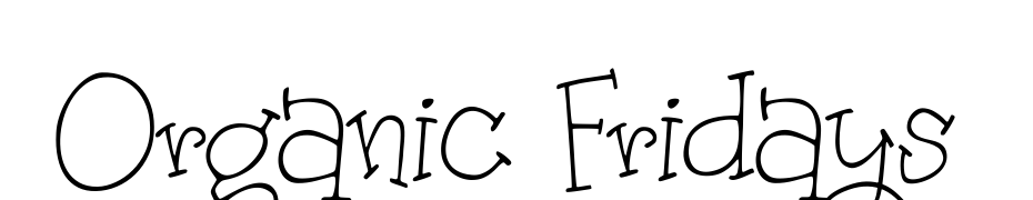 Organic Fridays cкачати шрифт безкоштовно