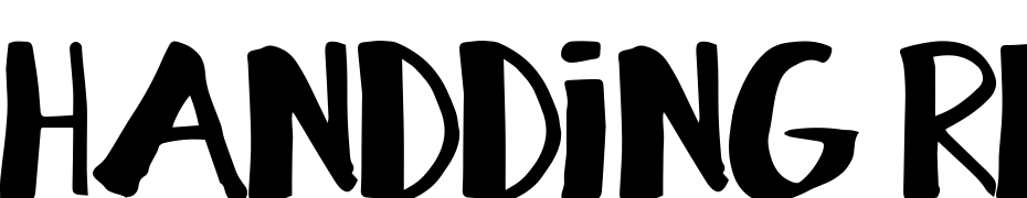 Handding Regular Font Download Free