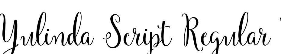 Yulinda Script Regular Webfont Polices Telecharger