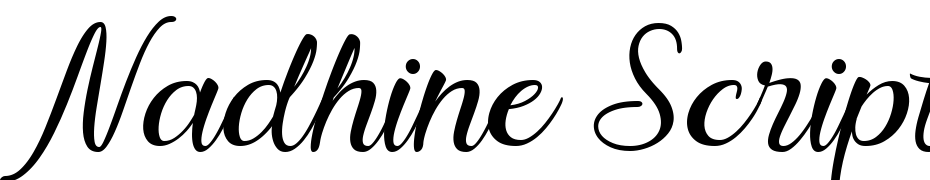 Nadhine Script Schrift Herunterladen Kostenlos