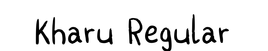 Kharu Regular Font Download Free