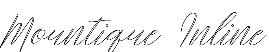 Mountique Inline Regular Font Download Free