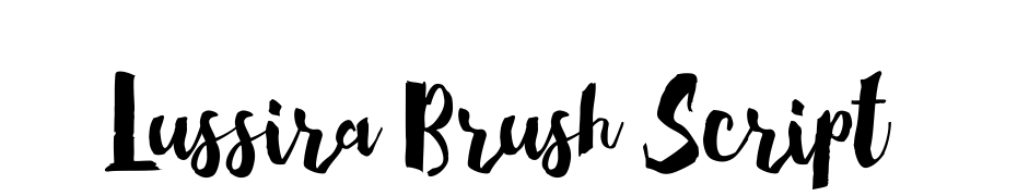 Lussira Brush Script Polices Telecharger
