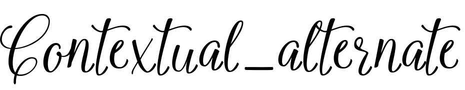 Contextual_alternate Font Download Free