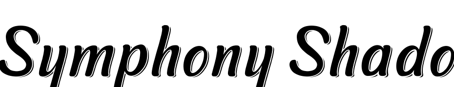 Symphony Shadow cкачати шрифт безкоштовно