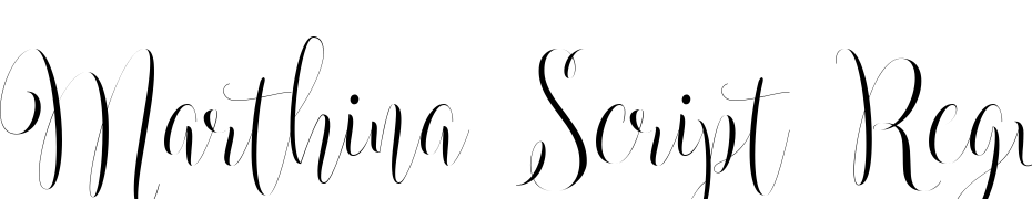 Marthina Script Regular Polices Telecharger