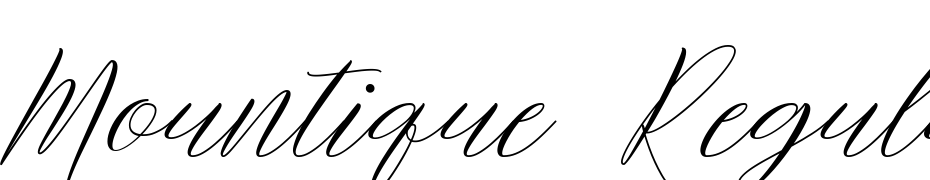 Mountique Regular Font Download Free