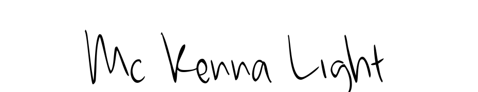 Mc Kenna Light Font Download Free