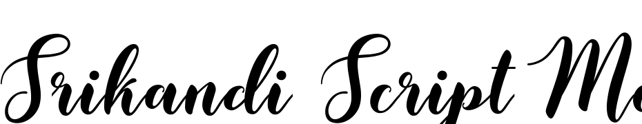 Srikandi Script Medium Fuente Descargar Gratis