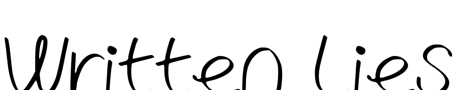 Written Lies Font Download Free