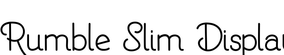 Rumble Slim Display Fuente Descargar Gratis