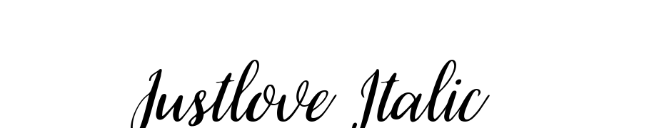 Justlove Italic Font Download Free