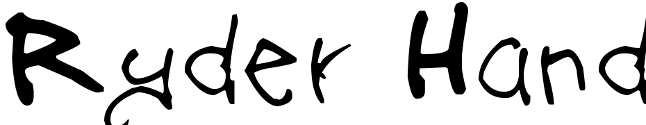 Ryder Hand Alt Font Download Free