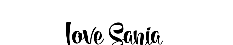 Love Sania Font Download Free