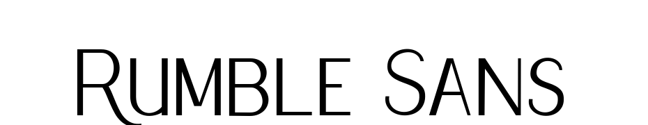 Rumble Sans Font Download Free