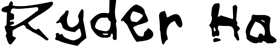 Ryder Hand Messy Font Download Free