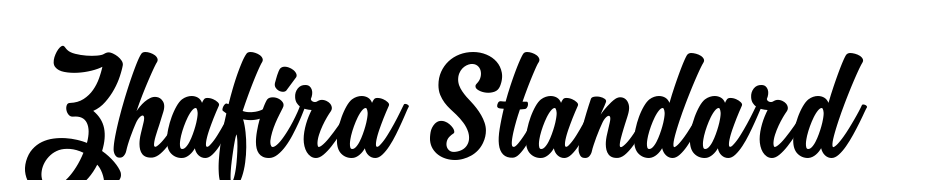 Zhafira Standard Font Download Free