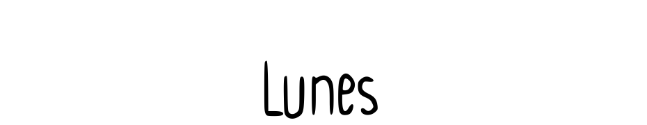 Lunes Yazı tipi ücretsiz indir