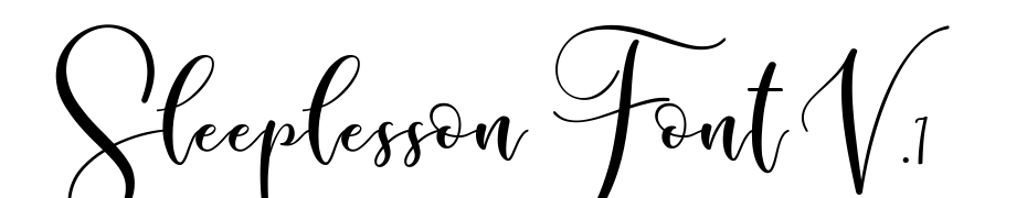 Sleeplesson Font V.1 Font Download Free