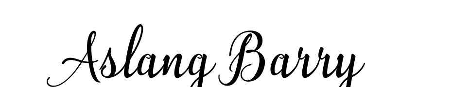 Aslang Barry Font Download Free