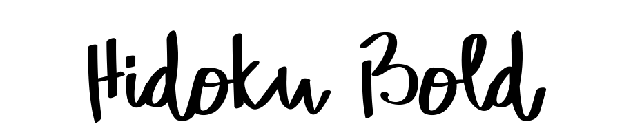 Hidoku Bold Schrift Herunterladen Kostenlos