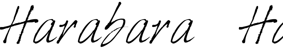 Harabara Hand Italic Polices Telecharger