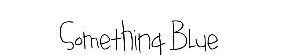 Something Blue Font Download Free